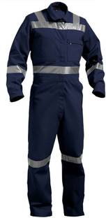 Robustt Boiler Suit with Reflective Tape (BLUE) Paint Coverall