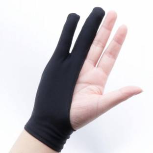 Calandis 2 Finger Drawing Anti-fouling Glove for Graphics Tablet, Paper Sketching S Reusable Paint Glove