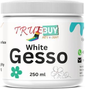 TrueBuy White Gesso 250 ml | Premium Acrylic Primer for Canvas, Wood & Art Surfaces