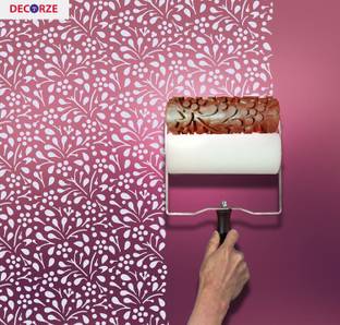 Decorze Patterned Paint Roller for Wall Décor, Foam Roller DPR-09 Paint Roller