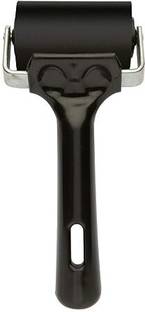 Kreative Kraft Rubber Roller Brayer Rollers, Black Handle, Printmaking Wallpaper Paint Roller