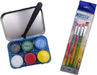 DOMS Poster colours 6 shades with brush kit