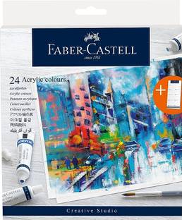FABER-CASTELL CS ACRYLIC COLOURS 9ML SET OF 24