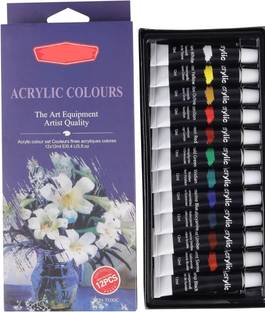 Pehrovin Ventures Worison Acrylic Tube Paints(12 tube paints of 12 ml each) premium artist colours