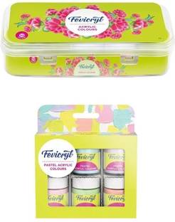 Fevicryl Acrylic & Pastel Colours, Multisurface colours for Artists & Students