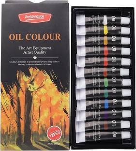 Pehrovin Ventures Worison Oil Paint Tubes ( 12 tubes of 12 ml each) oil painting on canvas, papers