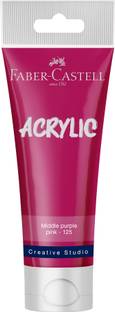 FABER-CASTELL CREATIVE STUDIO ACRYLIC TUBE120ML-MIDDLE PURPLE PINK 125