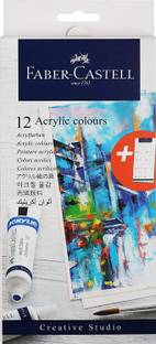 FABER-CASTELL CS ACRYLIC COLOURS 20ML SET OF 12