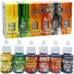 BM RETAIL Jags Alcohol Ink Highly Pigmented, Acid Free and Fast Drying Medium