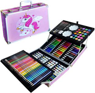Akvanar 145 Pcs Art Set Drawing Painting Sketching Coloring Kids Artist Colour Set