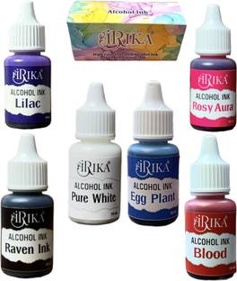 irika Pack of 6 High-Concentrate Alcohol Inks for Resin Art & Craft (10ml Each)