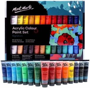Pehrovin Ventures Acrylic paints (24 colours in tubes) 36ml each for Canvas, Wood,Fabric, MDF etc