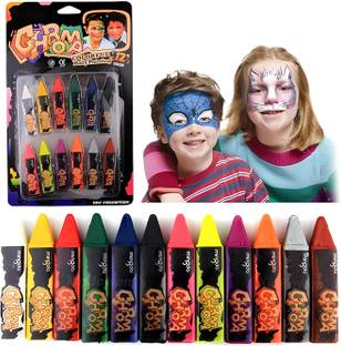 ARTLY Face & Body Paint Crayons – Pack of fun Easy-Use Sticks for Kids & Adults