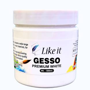Like it 500ml Oil Painting Primer Gesso White Primer, Acrylic Medium, Molding Paste