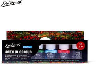 XinBoWen Acrylic Paint Set 25ml Rich Pigments Quality for Beginners & Professional Artist