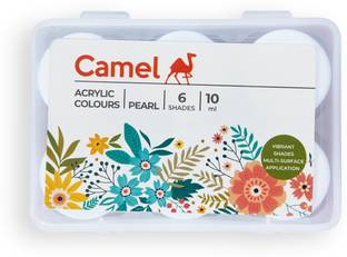 Camel Fabrica Acrylic Pearl Colours - 6 Shades