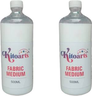 Kitoarts Fabric Medium For Clothes,Varnish for Acrylic Painting, Fabric Paints