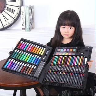 Akvanar Art Set Drawing Painting Portable Markers Art Drawing Pencils Art Set 150pc set