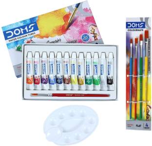 DOMS Water Color Tube with colormate 4 pc Brush