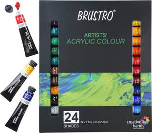 BRuSTRO Artists� Acrylic Colour Colours X 12ML Tubes