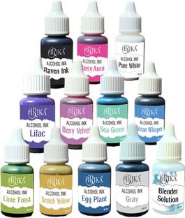 irika Alcohol Inks for Resin Art & Craft - Keto Formula, 10ml Each, 12 SHADE