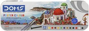 DOMS 7115 - POSTER COLOUR 12 SHADES