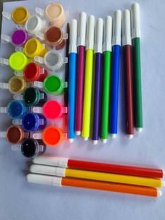 ओनेयरेटाइल 18 Shade water colour with 10 sketch pen