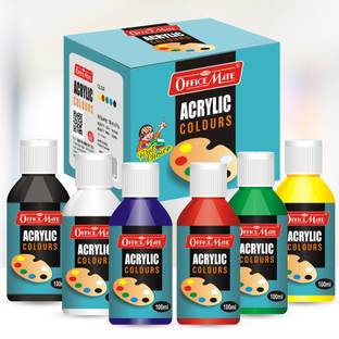 Soni Officemate Acrylic Paint | Art & Craft Paint | Eco Friendly Non Fading Multi Surface Paint