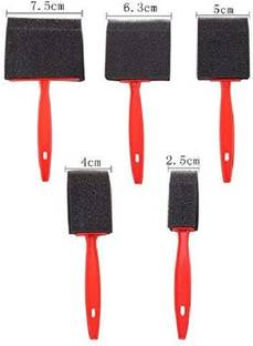DEZIINE 5Pcs/Set Paint Dabber Brush Plastic Handle Paint Brush Set Sponge Paint Brushes Painting Sponge Brush