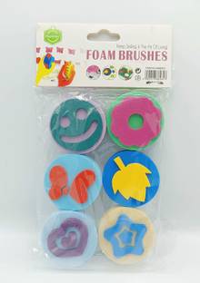 53 Arts 6pcs Graffiti Art Sponge (Random Design) Painting Sponge Brush