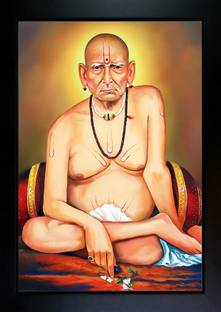 RV SALES Swami Samarth Maharaj Digital Reprint 13.5 inch x 10 inch Painting
