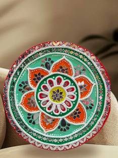 wesoulgifts Lippan Art Aesthetic Flower Design Printing Canvas 10 inch x 10 inch Painting