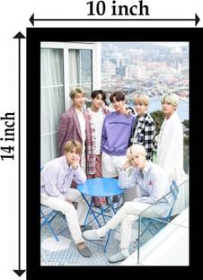 jog craft bts photo, bts photo frame, bts painting Digital Reprint 10 inch x 14 inch Painting