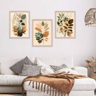 KOTART Floral Wall paintings | Wall poster with frame | Glass frame PaintingGSBL175 Digital Reprint 13 inch x 10 inch Painting