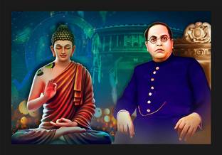 jog craft bhimrao ambedkar photo frame,ambedkar photo frame:dr br ambedkar photo Digital Reprint 20 inch x 14 inch Painting