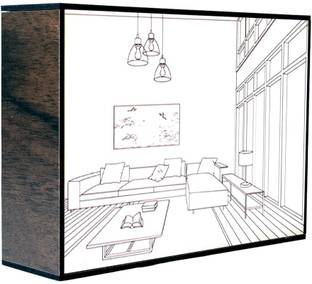 HUEX LED Glowing Photo Frame,Night Light, Luminous Reflective Light For Home, Bedroom Acrylic 7 inch x 5 inch Painting