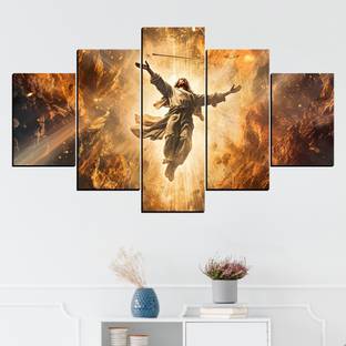 JB Creations Jesus Christ Cross Modern Painting Wall Decorative Paintings For Home Digital Reprint 18 inch x 30 inch Painting