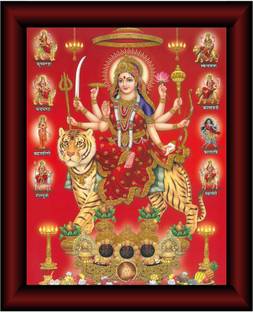 saf Nav Dugra UV Textured Multi-Effect Painting Digital Reprint 14 inch x 11 inch Painting