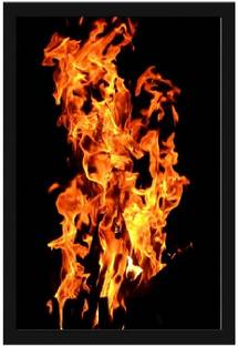 सिंह ब्रदर्स Fire Beautiful Photo Home Room Décor Gifting Morden & Unique Painting ऐक्रेलिक 14 inch x 10 inch पेंटिंग