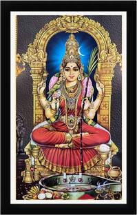 AARTKALA lalitha devi photoGoddess Shri Kanchi Kamakshi Religious Frame Digital Reprint 14 inch x 20 inch Painting
