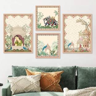 KOTART traditional Art Wall paintings, Wall poster with frame, PaintingBBR280 Digital Reprint 14 inch x 11 inch Painting