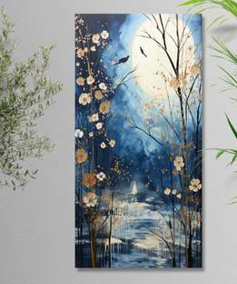 saf Unframed Rolled Art Print Nature Art Canvas For Home Décor CR-204 Canvas 48 inch x 24 inch Painting