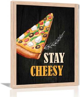 KOTART Pizza Quotes For Living Room Office Décor Digital Reprint 14 inch x 11 inch Painting