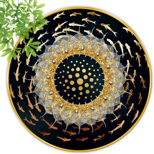 saf Modern Art Premium gold strip framed wall paintings for wall decoration Digital Reprint 23 inch x 23 inch Painting