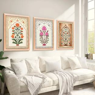 Decor Villa Madhubani Digital Reprint 13.5 inch x 10.5 inch Painting