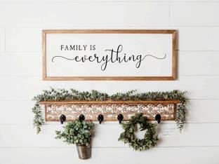 Artica family is everything Canvas 12 inch x 24 inch Painting