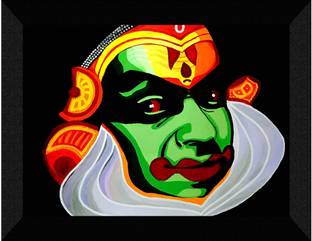 saf kathak Dancer Face Wall Décor Painting Digital Reprint 14 inch x 11 inch Painting