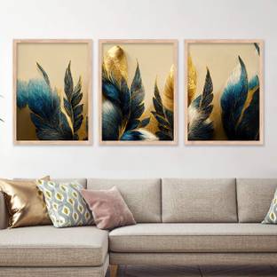 KOTART Kotart Modern Wall Art Framed Painting For Home Decor Combo215 Digital Reprint 14 inch x 11 inch Painting