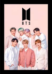 jog craft bts photo, bts photo frame, bts painting Digital Reprint 10 inch x 14 inch Painting