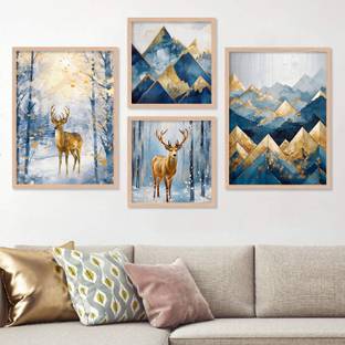 ARAkri Modern art wall frames for living room - Home wall decor Digital Reprint 13 inch x 10 inch Painting